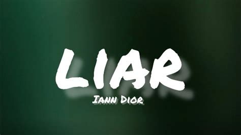 iann dior – liar Lyrics 